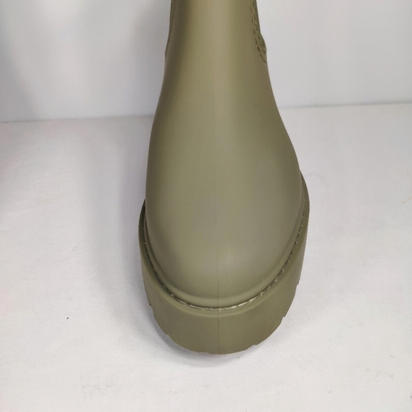 Steve Madden Sahara Rain Boot Platform Olive Green Women's Shoes Size 10 - Picture 5 of 9